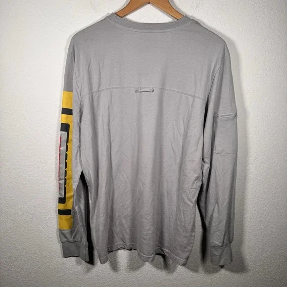 Pixar Monsters Inc Our Universe Long Sleeve Shirt Gray | Men's Medium - Picture 2 of 5